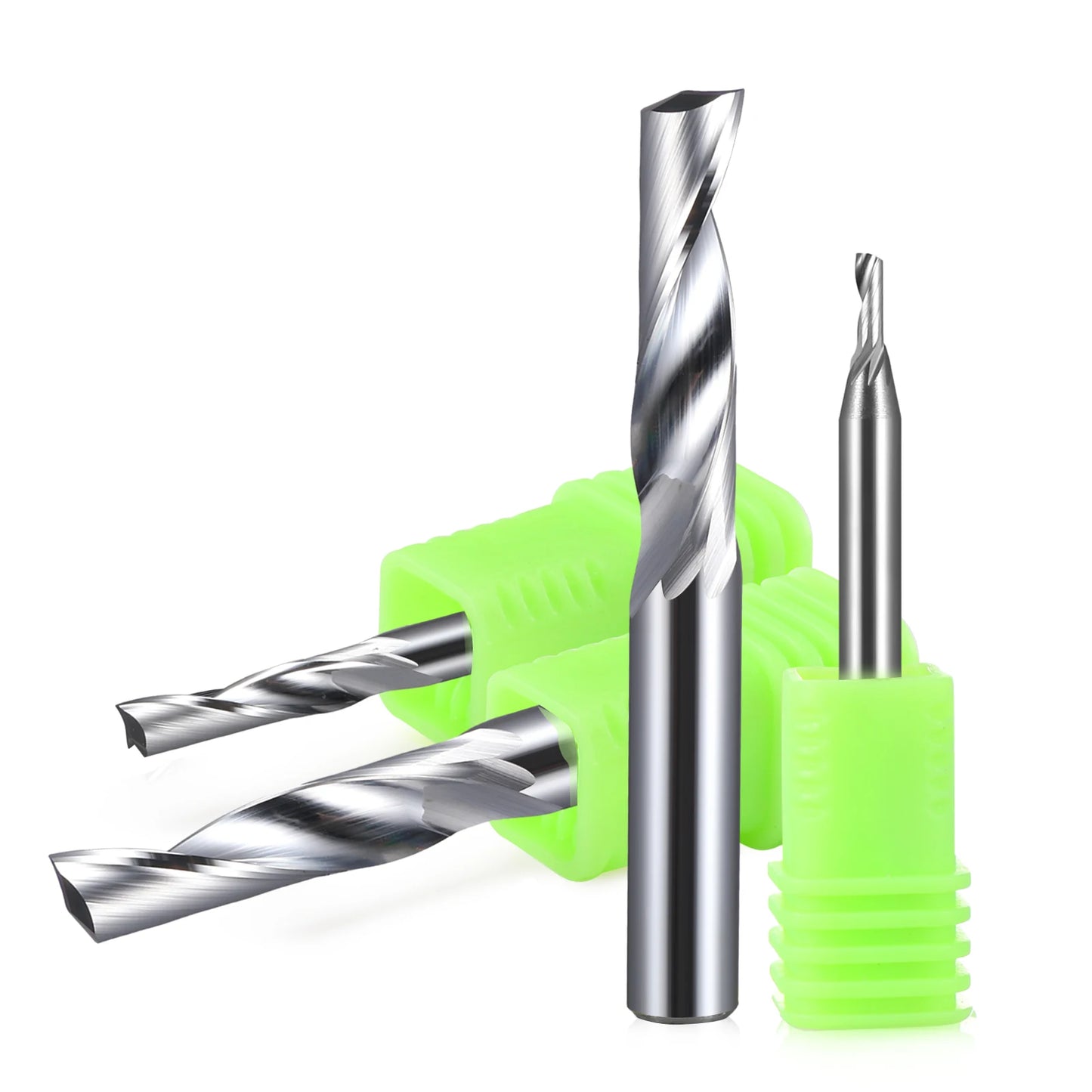 SME Tools 10Pcs 3.175/4/5/6/8/10/12mm Single Flute Milling cutters for Aluminum CNC Tools Solid Carbide,aluminum composite panels