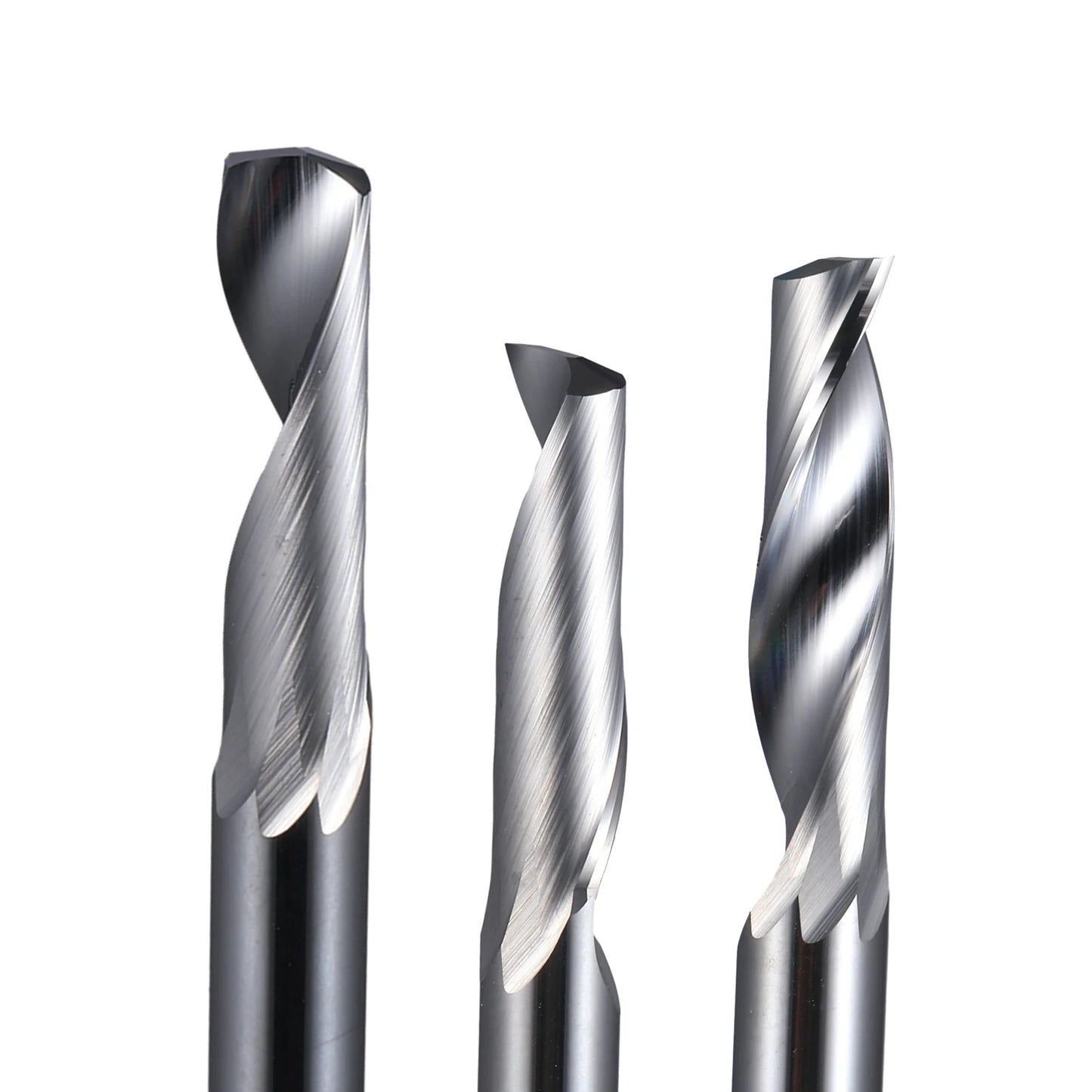 SME Tools  10Pcs 3.175/4/5/6/8/10/12mm Single Flute Milling cutters for Aluminum CNC Tools Solid Carbide,aluminum composite panels