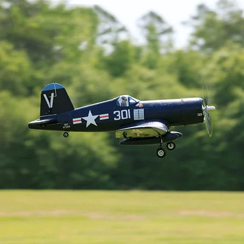 SME Store FMS024 Airplane 1400mm F4U Blue PNP Radio Control Warbird Outdoor RC Foam Assembly Model Plane Aircraft Outdoor 8 Minutes