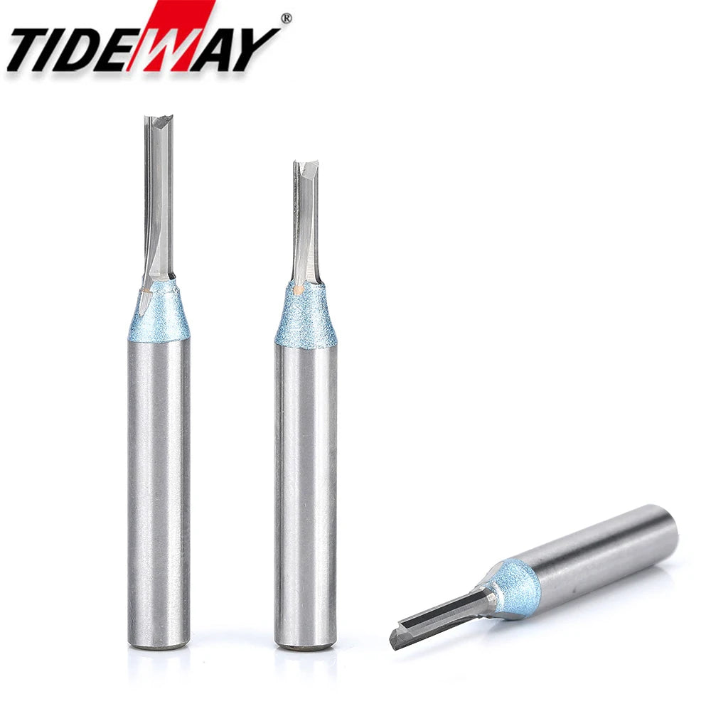 SME TOOLS Tideway 1/4 Shank TCT Straight Router Bits for MDF Wood Woodworking Carving Milling Cutter Engraving Carbide CNC Tools End Mill