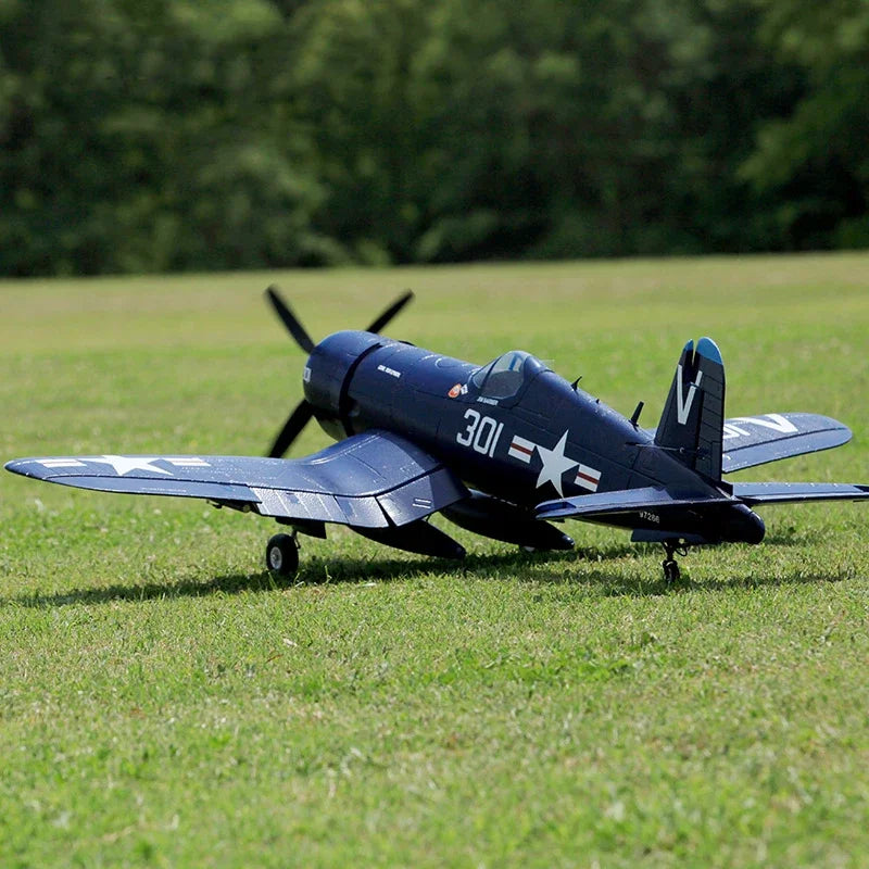 SME Store FMS024 Airplane 1400mm F4U Blue PNP Radio Control Warbird Outdoor RC Foam Assembly Model Plane Aircraft Outdoor 8 Minutes