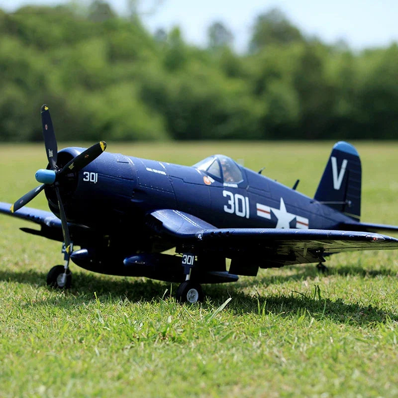 SME Store FMS024 Airplane 1400mm F4U Blue PNP Radio Control Warbird Outdoor RC Foam Assembly Model Plane Aircraft Outdoor 8 Minutes