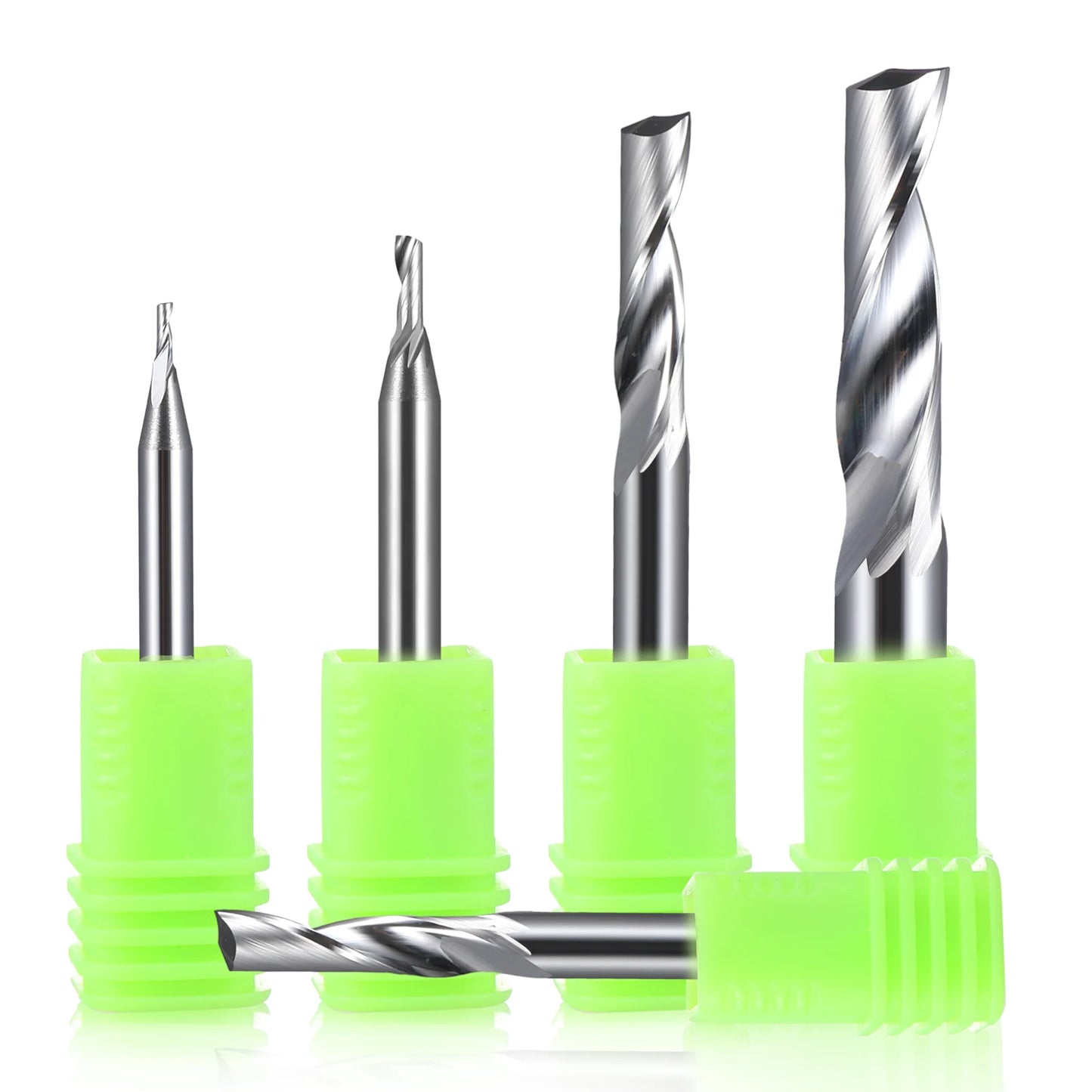 SME Tools  1Pcs 3.175/4/5/6/8mm Single Flute Milling cutters for Aluminum CNC Tools Solid Carbide,aluminum composite panels