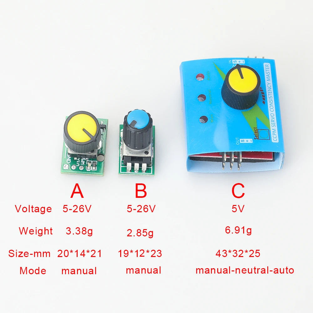 SME Store Mini HV Digital Servo Tester 5-26V Input Brushless Motor ESC controller PWM Checker drive For FPV RC Plane Car DIY Fan