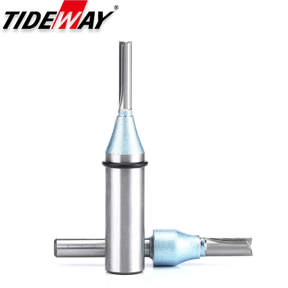 SME TOOLS Tideway 1/4 Shank TCT Straight Router Bits for MDF Wood Woodworking Carving Milling Cutter Engraving Carbide CNC Tools End Mill